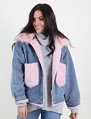 Куртка женская Джинс Yuyanfushi 9870 искусственный мех