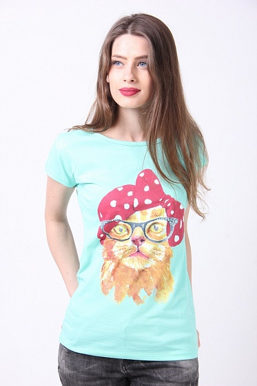 Футболка женская Poncik 223 кот