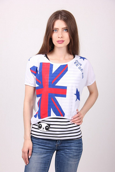 Футболка женская Gishang 1286 двойка