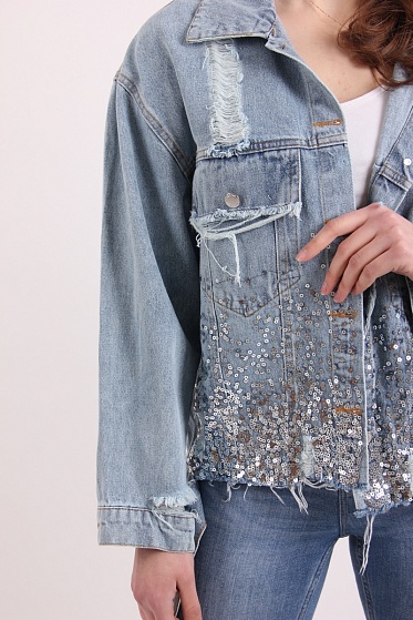 Куртка женская ZUOXIAOYAO 6628 джинс