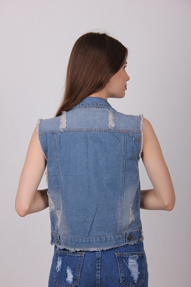 Жилетка женская ClassicFashion 822 джинс