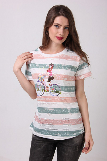 Футболка женская FeiFan 02 с принтом