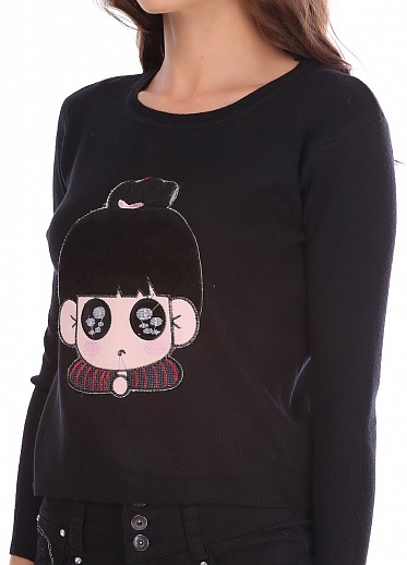 Кофта женская LadiesFashion 4033 с принтом