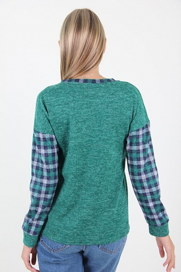 Кофта женская MissFashion 7022 с карманом на груди