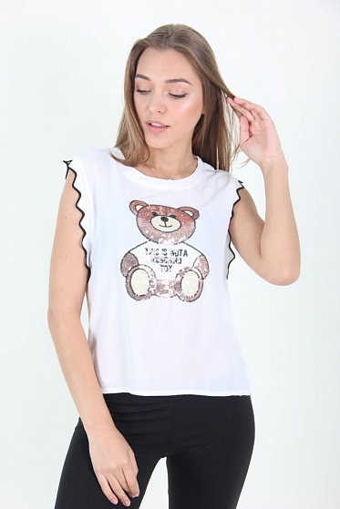 Блузка женская LadiesFashion 5012 с принтом