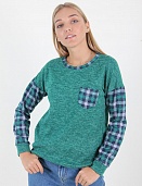 Кофта женская MissFashion 7022 с карманом на груди