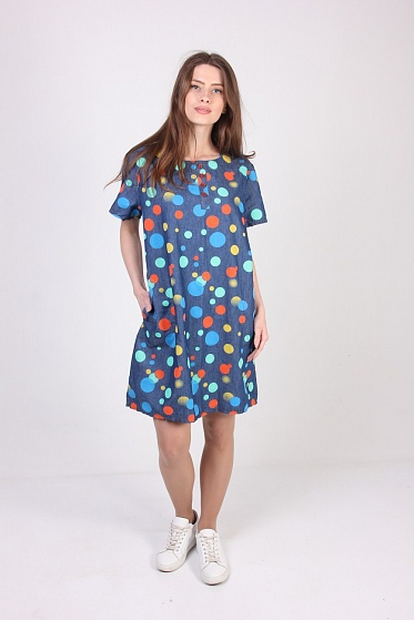 Туника женская LadiesFashion 3332 с пуговицами