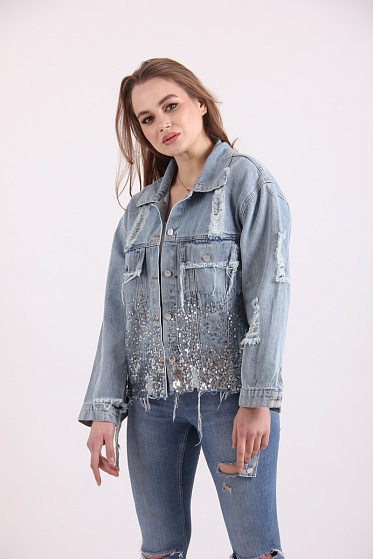 Куртка женская ZUOXIAOYAO 6628 джинс