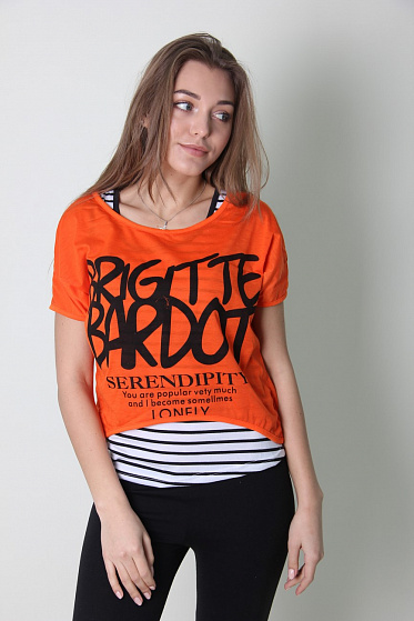 Футболка женская Gishang 12833 двойка