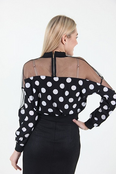 Блузка женская LadiesFashion 1718 с замком сзади