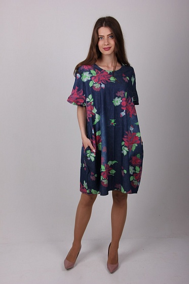 Туника женская LadiesFashion 3350 с карманами по бокам