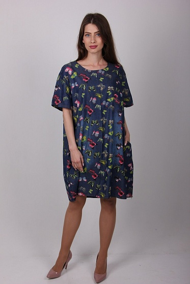 Туника женская LadiesFashion 3351 с карманами по бокам