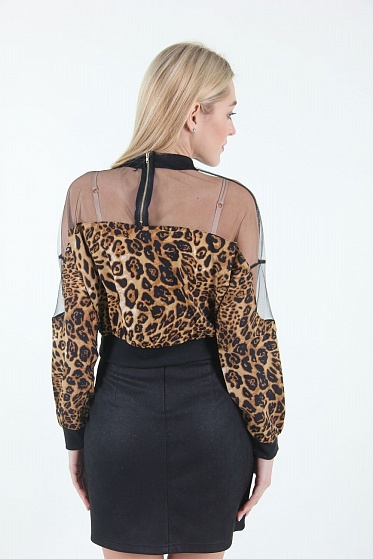 Блузка женская LadiesFashion 1717 с замком сзади