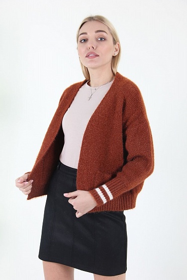 Кардиган женский LadiesFashion 577 с карманами по бокам