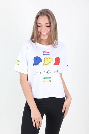 Футболка женская LhuiYiCao 5004 с принтом