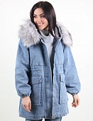 Куртка женская M.J. 1113 с мехом внутри