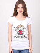 Футболка женская Poncik 418 с принтом