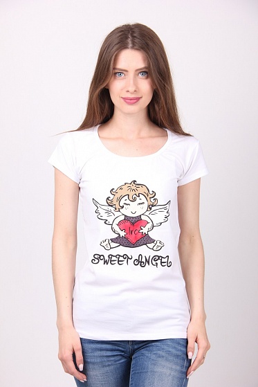 Футболка женская Poncik 418 с принтом