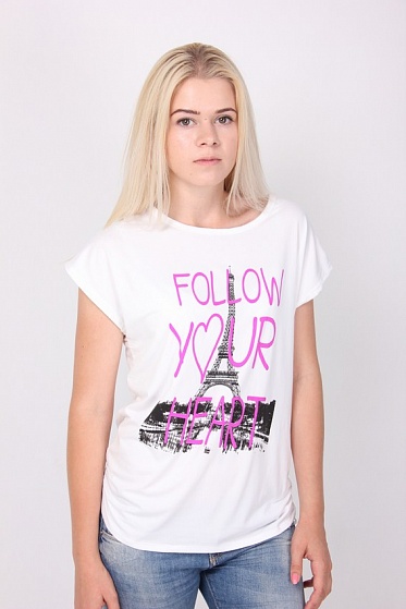 Футболка женская LadiesFashion 1004 с принтом