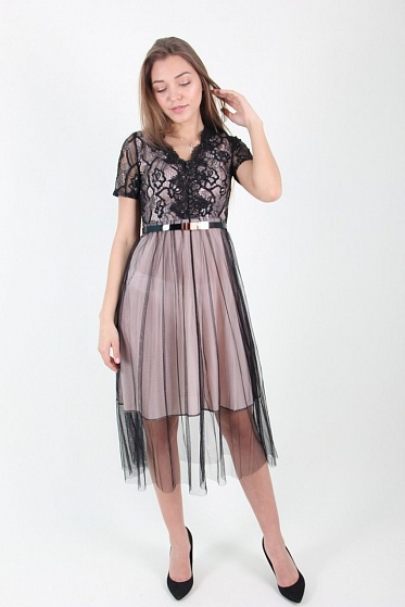 Платье женское LadiesFashion 521 с пуговицами