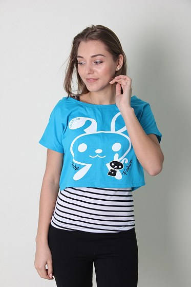 Футболка женская Gishang 12688 двойка