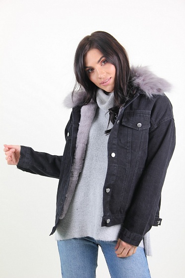 Куртка женская M.J. 1112 с мехом внутри