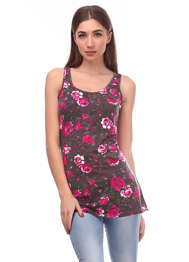 Туника женская XIAOJI 201019 розочка
