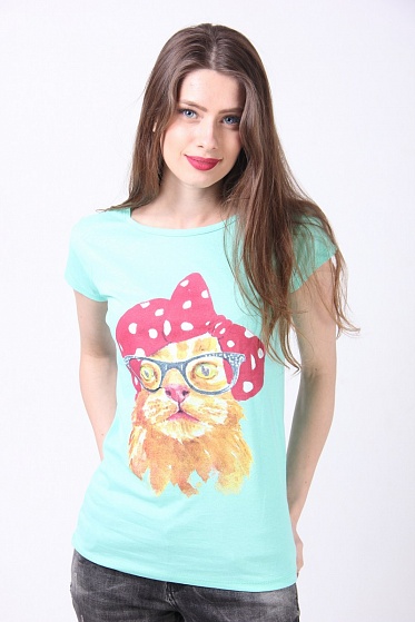 Футболка женская Poncik 223 кот