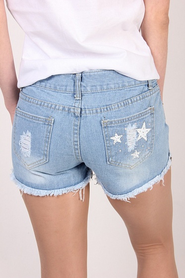 Шорты женские YiLiangfang 356 джинс