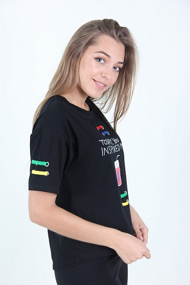 Футболка женская LhuiYiCao 5006 с принтом