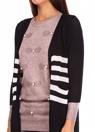 Кардиган женский KaesGijang 6001 с карманами по бокам