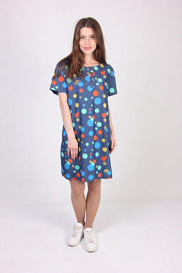 Туника женская LadiesFashion 3332 с пуговицами