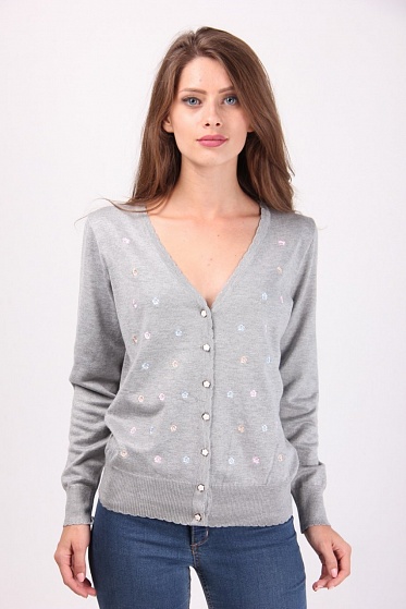 Кофта женская LadiesFashion 1231 с пуговицами