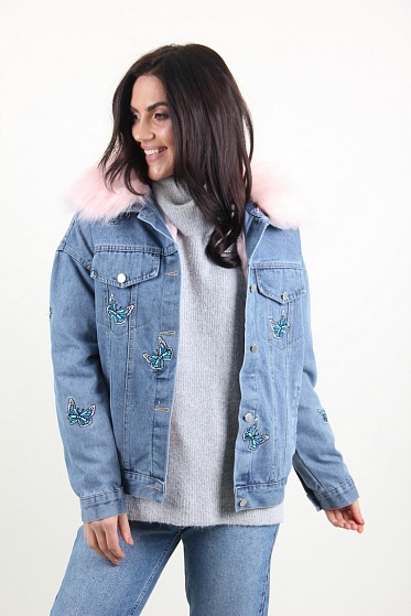 Куртка женская M.J. 1511 с мехом внутри