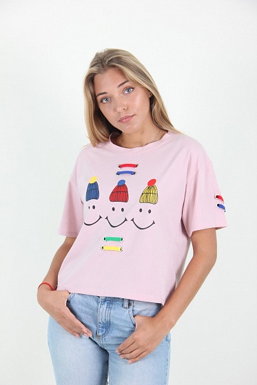 Футболка женская LadiesFashion 5007 с принтом