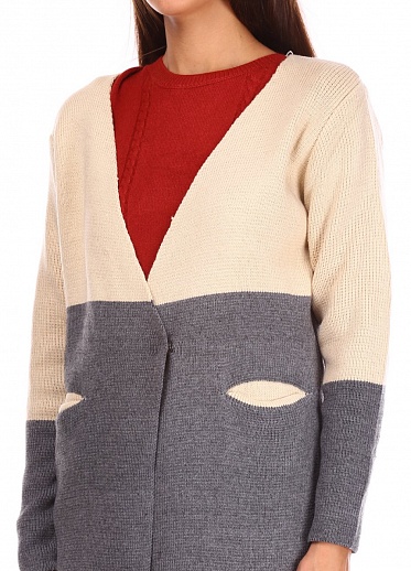 Кардиган женский LadiesFashion 80008 с карманами по бокам