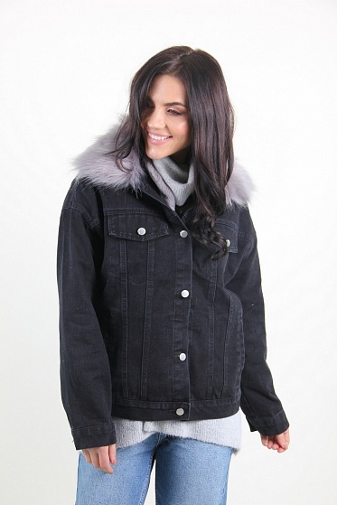 Куртка женская M.J. 1112 с мехом внутри