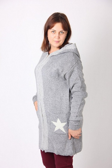 Кардиган женский Ruilibeika 1616 с замком спереди