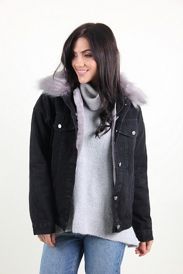 Куртка женская M.J. 1112 с мехом внутри