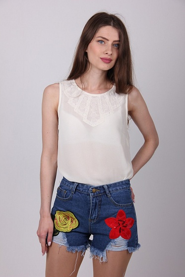 Шорты женские Quality 5015 джинс