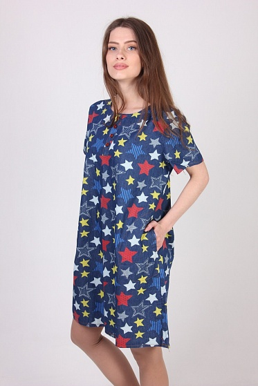 Туника женская LadiesFashion 3331 с пуговицами