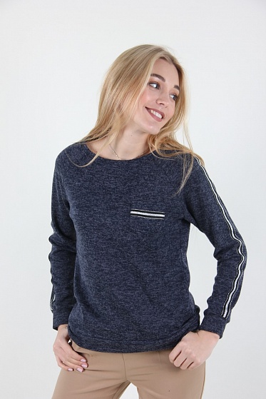 Кофта женская MissFashion 7007 с карманом на груди