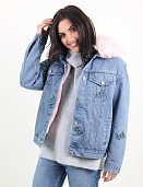 Куртка женская M.J. 1511 с мехом внутри