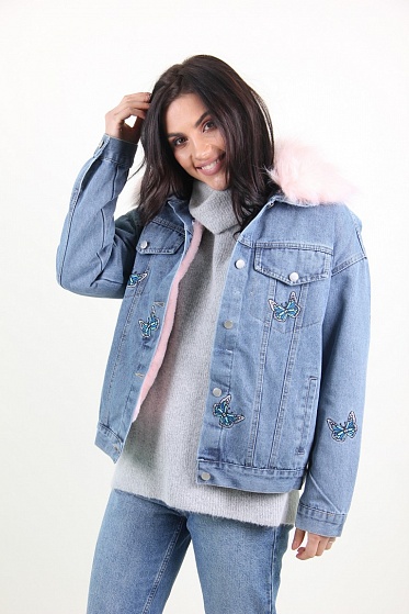 Куртка женская M.J. 1511 с мехом внутри