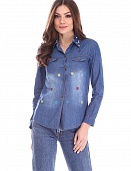 Рубашка женская LadiesFashion 1045 с пуговицами