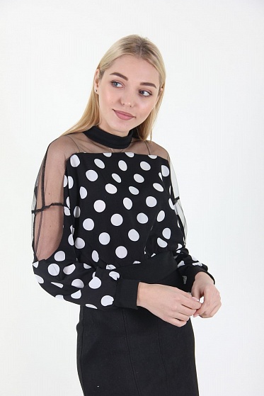 Блузка женская LadiesFashion 1718 с замком сзади