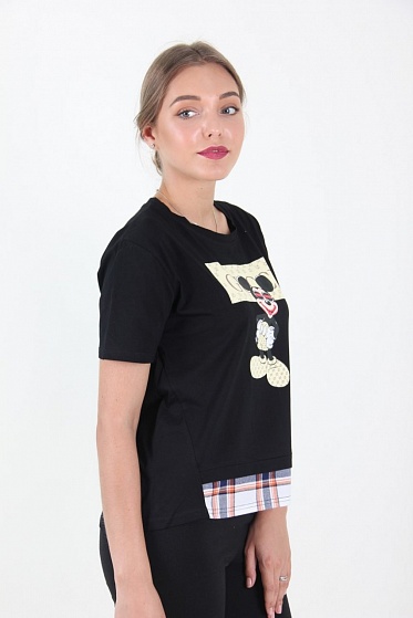 Футболка женская HanEMay 1605 с принтом