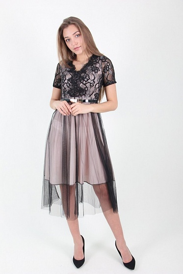 Платье женское LadiesFashion 521 с пуговицами