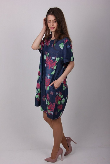 Туника женская LadiesFashion 3350 с карманами по бокам