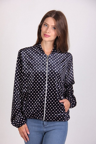 Бомбер женский MissFashion 5021 с замком спереди